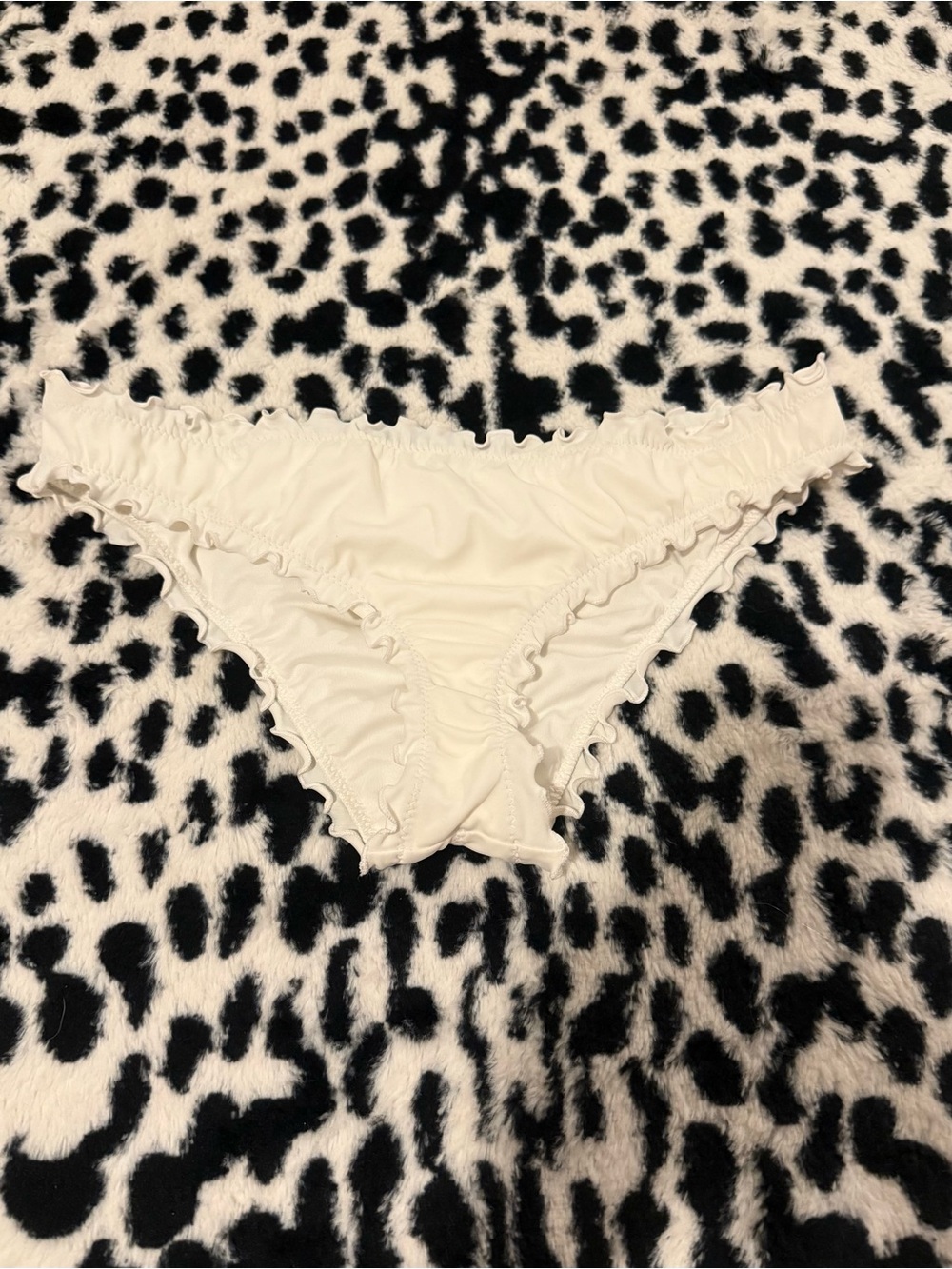 Target Cream Ruffle Bikini Bottoms